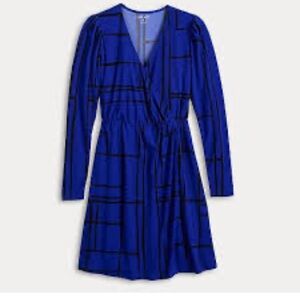 Nine West Long Sleeve Wrap Dress